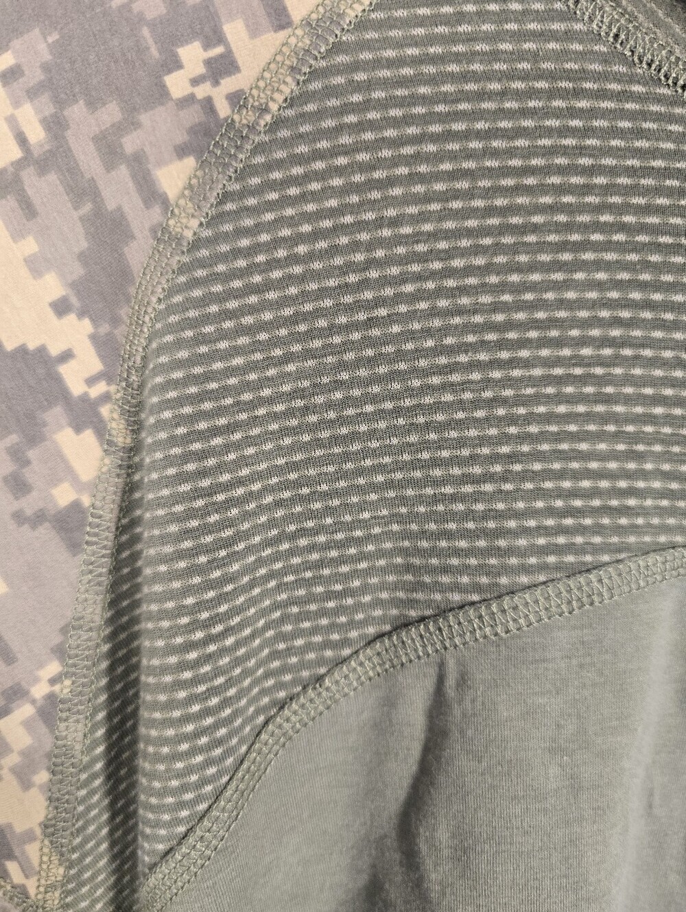 Army Combat Fr Tactical Green L Sleeve Stretch Elbow Pads Pockets Shirt. Mens XL - Picture 3 of 14